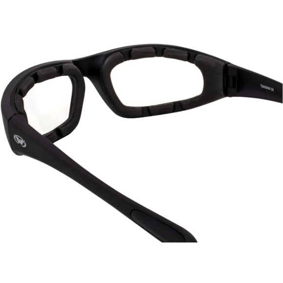 New Global Vision Kickback Motorcycle Glasses Padded Frames keep Air Out/Clear - Picture 5 of 6